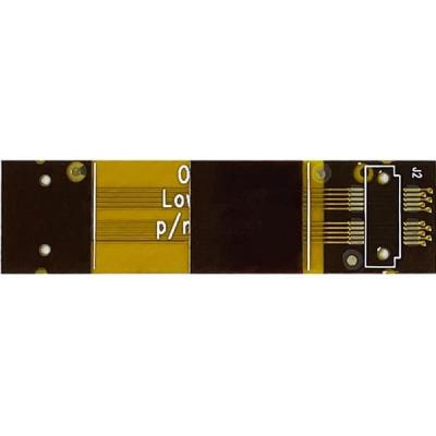 중국 3 층 탄력적 PCB 보드 FR4 경화제 노랑색 커버 필름 1.0 밀리미터를 구부리세요 판매용