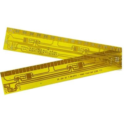 China Película amarilla de la cubierta del tablero flexible del PWB de 1 capa PWB del cobre de 1 onza en venta