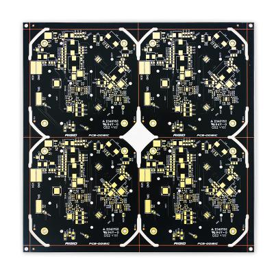 China 2oz 2 Layer Copper PCB Board Cu Based 207.05mm*208.70mm Black for sale