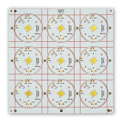 Chine Le Cu a basé la carte PCB de cuivre le circuit 2oz l'ENIG 199.00mm*199.00mm de 1 couche à vendre