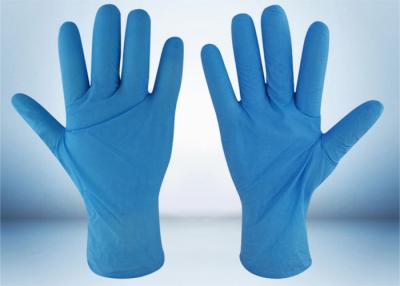 China Powder Free Nitrile Examination Gloves 5 MIL Thickness Good Puncture Resistance for sale