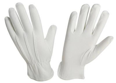 Chine gants blancs d'entraînement du coton des hommes jetables avec trois lignes piquantes anti UV de coton de haute qualité à vendre