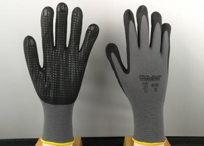 China 6’ Size Nitrile Coated Gloves Super Soft Cotton Blended Liner Fashion Design for sale