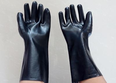 China Abrasion Resistant Heavy Duty Gauntlet Gloves , Insulated PVC Gloves Open Cuff for sale