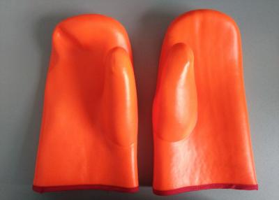 Κίνα Βυθισμένα PVC γάντια αντίστασης δακρυ'ων, αδιάβροχα γάντια εργασίας 3 στρώματα σκαφών της γραμμής προς πώληση