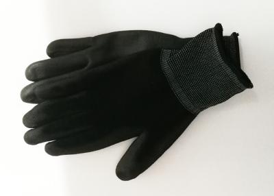 China Industrial PU Coated Gloves Excellent Moisture Absorbency 21cm - 25cm Length for sale