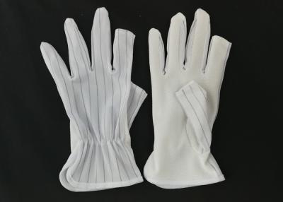 China Half Finger ESD Anti Static Gloves Light Weight 15g Per Pair Class 10 - 1000 for sale