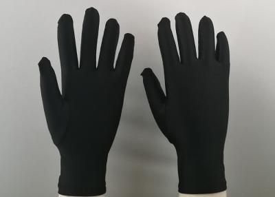 China Vier Manier Elastische Katoenen Kosmetische Handschoenen die van 88%-Nylon en 12% Spandex worden gemaakt Te koop