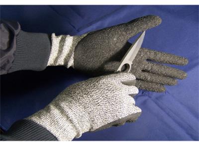 China Latex Coated Palm Cut Resistant Gloves 13 / 15 Seamless Knitting Needle for sale