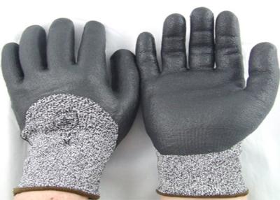 中国 よりよいグリップの切口の保護手袋、ゲラ刷の手袋のUltrafineニトリルの泡のコーティング 販売のため