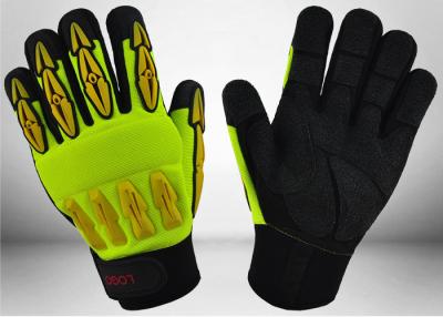 China Sandy Nitrile Coated Mechanic Work Gloves Good Grip Capacity For Construction for sale