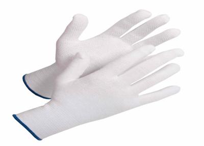China Seamless Design Cotton Spandex Gloves OEM Acceptable Mini PVC Dots On Palm for sale
