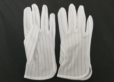 China Polyester-fusselfreie elektrostatische Entladungs-Handschuhe in der elektronischen Baugruppe zu verkaufen