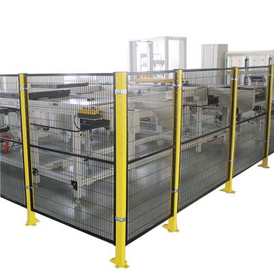 China Easily Assembled Automatic Barrier Security Wire Mesh Guard Machine Steel Fence Panel for sale