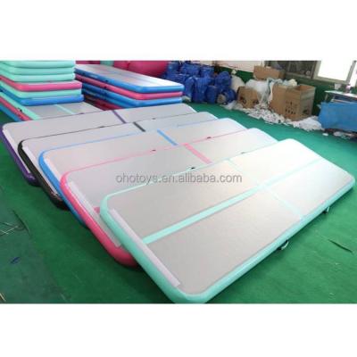 China 5M Air Track Inflatable Mats Ready To Ship Airtrack Gymnastics Tumbling Matt Inflatable Floor KC Pump Mat for sale
