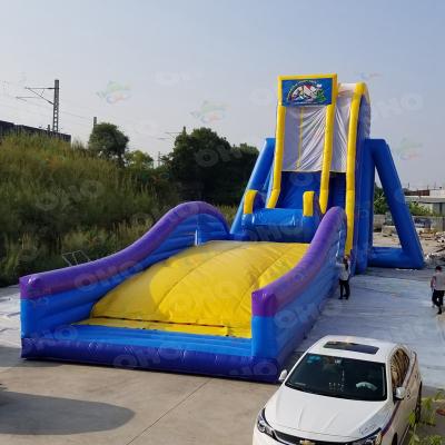 China Outdoor Inflatable Water Slide Giant Commercial Drop Kick Water Slide OH6-120-02 for sale