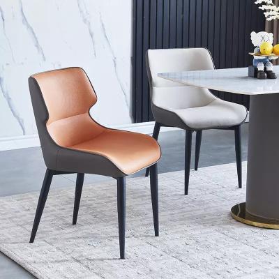 China Metal Legs Dining Chairs Dirt Resistant for sale