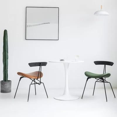 China Cadeiras de jantar de couro estilo industrial ISO9001 à venda
