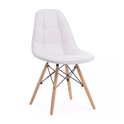 China Metal Frame PU White Eiffel Dining Chair For Home stable bearing  Anticorrosion for sale