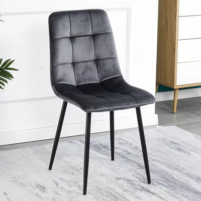 China Abrasion Resistance Modern Metal Dining Chairs W480mm European Style for sale