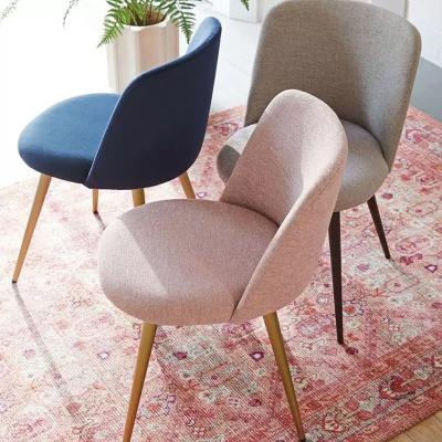 China Multiple Colors pink  Gold Leg Dining Chair for sale