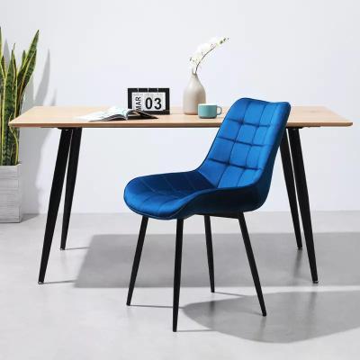 China High Density Rebound Sponge Modern Metal Dining Chairs 5.4kgs N.W for sale