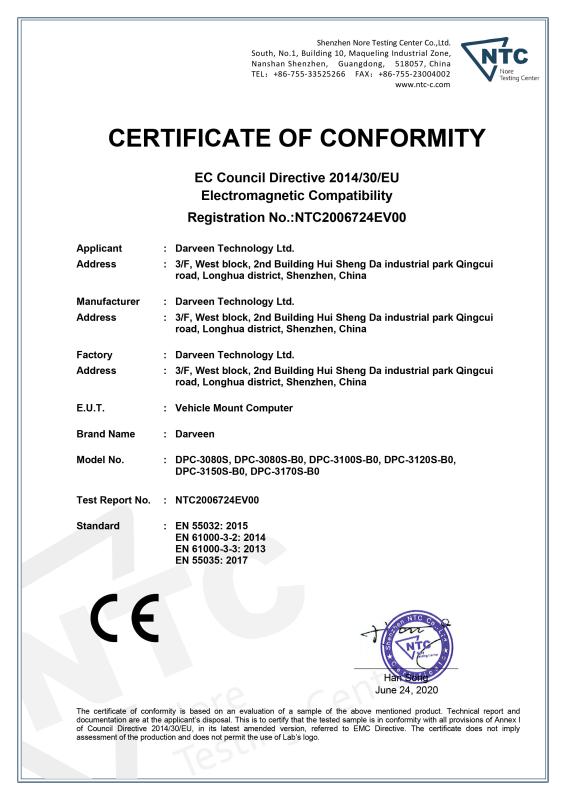 CE - Darveen Technology Ltd
