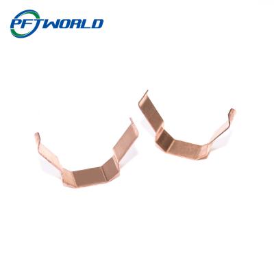 China Sheet Metal Parts; Rose Gold Aluminum Bending Parts; Oxidation; High Toughness à venda