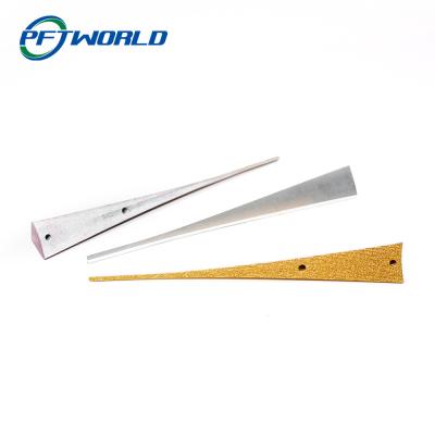 China Triangular Prism, Audio Panel Decoration, Anodized Aluminum Parts, Red &Amp; Yellow, Sheet Metal Parts for sale