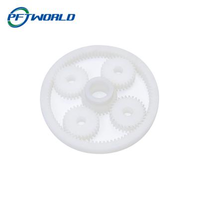 China Small Injection Molding, CNC Machining Plastic Gear Parts, Injection Parts for sale