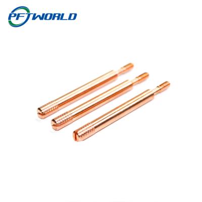 China Coloring Anodizing CNC Machining Aluminum Parts Rose Gold Anode Oxidation Knurling for sale