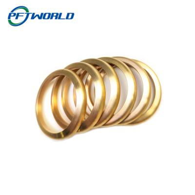 China CNC Brass Parts, Brass Precision Components, Custom Processed Brass Rings for sale
