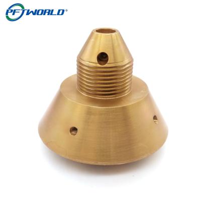China Precision CNC 5 Axis Milling CNC Machining Copper Brass Metal Mechanical Component Services Te koop
