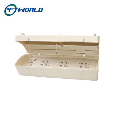 China Precision Injection Molding Parts White ABS Plastic Instrument Enclosures for sale