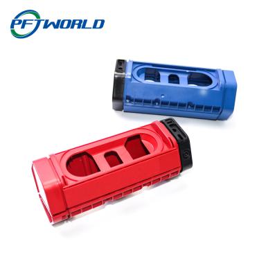 China High Precision Injection Molding Accessories, Red And Blue Parts for sale