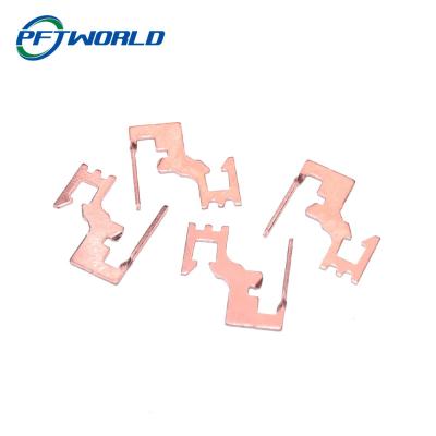 China Powder Coating Sheet Metal Bending Services Custom Pink Parts Clip for sale