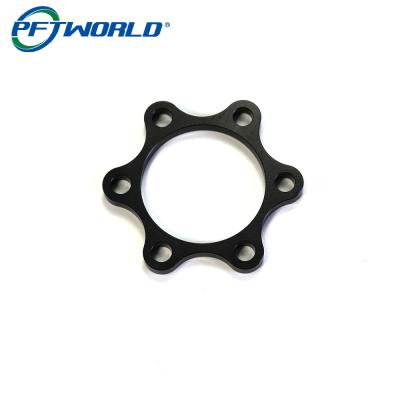China Bicycle Black CNC Machined Aluminum Parts OEM Service Fabrication for sale