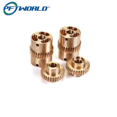 China Precision Custom Worm Gear CNC Brass Bronze Machining Milling Turning Parts Service for sale