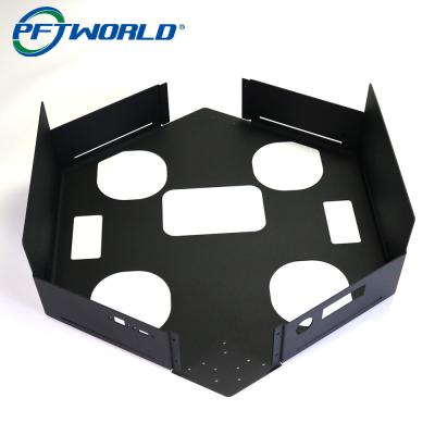 China OEM Custom Aluminum Laser Cutting Parts With Black Anodizing For Sheet Metal for sale