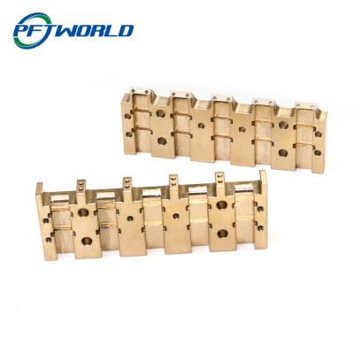 China Electronic Turning CNC Brass Parts 5 Axis Zinc Titanium Plating for sale