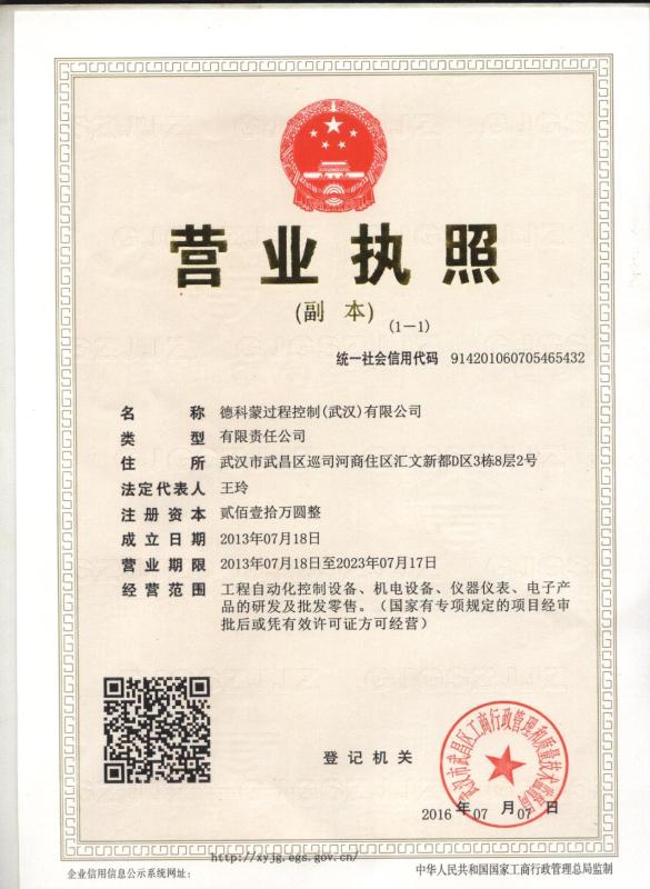 Verified China supplier - Decomont Process Control (Wuhan) Co., Ltd.