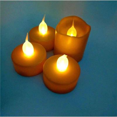 China Brand New Battery Color Flame Light Plastic Decorative Halloween Flameless Candle for sale