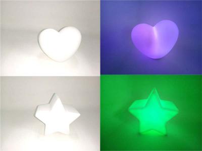 Китай Подгонянная настольная лампа света ночи СИД новой формы сердца звезды стиля 3Д электронная продается