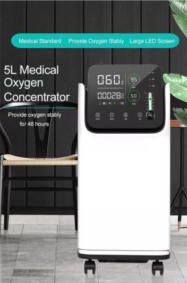 China 5l 10liter Portable Breathing Machine Oxygen Machine For Lungs for sale