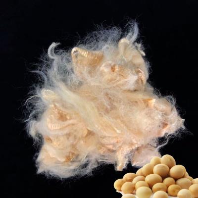 China Anti Ultraviolet Natural Soybean Protein Fiber Whiteness 52% For Filling for sale