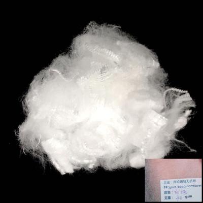 Chine Haute fibre d'agrafe de la résilience pp pour des tapis/couvertures/petits tapis à vendre