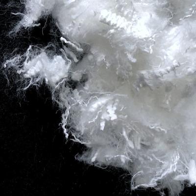 China Semi Virgin Polyester Staple Fiber 2.5D×8mm With Warmth Retention Property for sale
