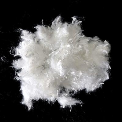 China Color blanco de la fibra del corte corto del poliéster para el relleno de la ropa/del lecho/de los muebles en venta