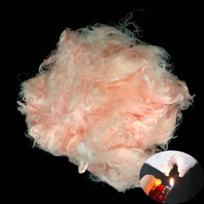 China Fibra de acrílico ligera, 2.78Dtex fibra Modacrylic ignífuga rosada cruda del × 51m m en venta
