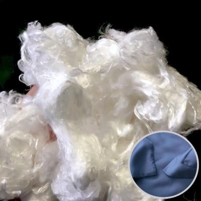 Китай Сырцовое белое волокно 1,2 /1.4D ×38мм Лйоселл для продукции Слепвеар/нижнего белья продается